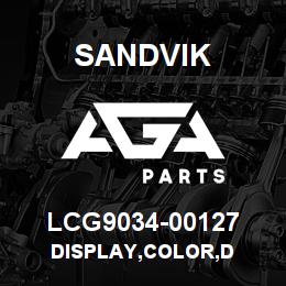 LCG9034-00127 Sandvik DISPLAY,COLOR,D | AGA Parts
