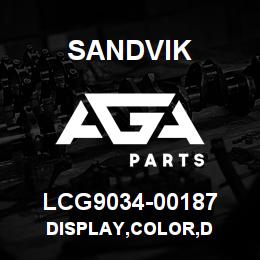 LCG9034-00187 Sandvik DISPLAY,COLOR,D | AGA Parts
