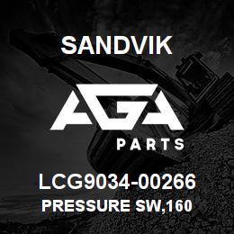 LCG9034-00266 Sandvik PRESSURE SW,160 | AGA Parts