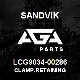 LCG9034-00286 Sandvik CLAMP,RETAINING | AGA Parts