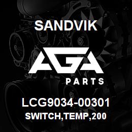 LCG9034-00301 Sandvik SWITCH,TEMP,200 | AGA Parts