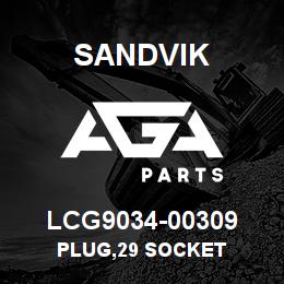 LCG9034-00309 Sandvik PLUG,29 SOCKET | AGA Parts