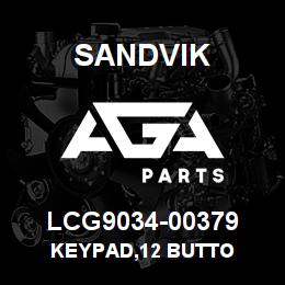 LCG9034-00379 Sandvik KEYPAD,12 BUTTO | AGA Parts