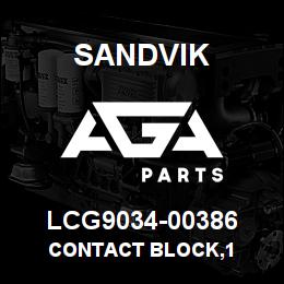 LCG9034-00386 Sandvik CONTACT BLOCK,1 | AGA Parts