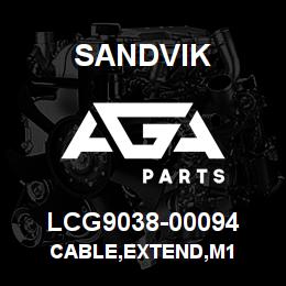 LCG9038-00094 Sandvik CABLE,EXTEND,M1 | AGA Parts