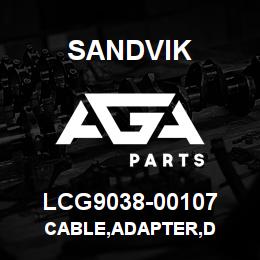 LCG9038-00107 Sandvik CABLE,ADAPTER,D | AGA Parts