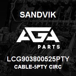 LCG903800525PTY Sandvik CABLE-5PTY CIRC | AGA Parts