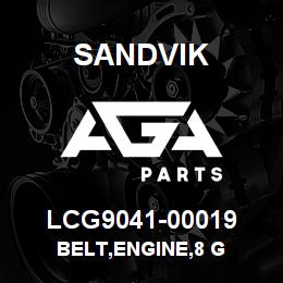 LCG9041-00019 Sandvik BELT,ENGINE,8 G | AGA Parts
