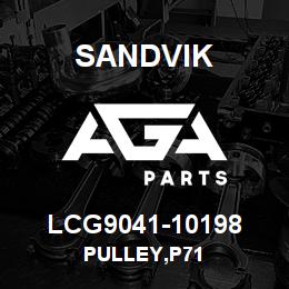 LCG9041-10198 Sandvik PULLEY,P71 | AGA Parts