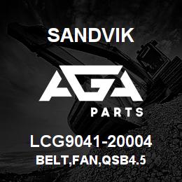 LCG9041-20004 Sandvik BELT,FAN,QSB4.5 | AGA Parts