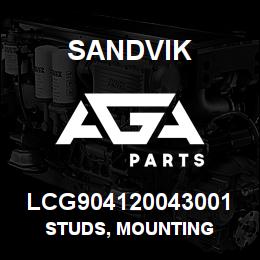 LCG904120043001 Sandvik STUDS, MOUNTING | AGA Parts