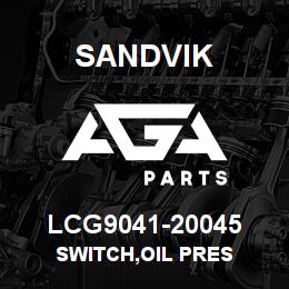 LCG9041-20045 Sandvik SWITCH,OIL PRES | AGA Parts