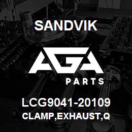 LCG9041-20109 Sandvik CLAMP,EXHAUST,Q | AGA Parts