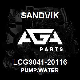 LCG9041-20116 Sandvik PUMP,WATER | AGA Parts