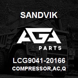 LCG9041-20166 Sandvik COMPRESSOR,AC,Q | AGA Parts