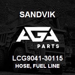 LCG9041-30115 Sandvik HOSE, FUEL LINE | AGA Parts