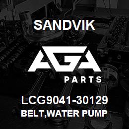 LCG9041-30129 Sandvik BELT,WATER PUMP | AGA Parts