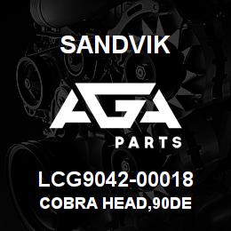 LCG9042-00018 Sandvik COBRA HEAD,90DE | AGA Parts
