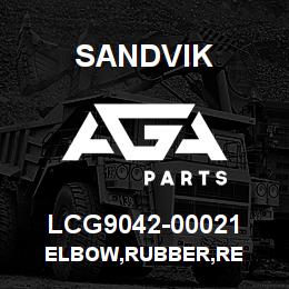 LCG9042-00021 Sandvik ELBOW,RUBBER,RE | AGA Parts