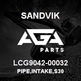 LCG9042-00032 Sandvik PIPE,INTAKE,S30 | AGA Parts