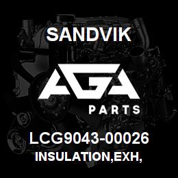 LCG9043-00026 Sandvik INSULATION,EXH, | AGA Parts