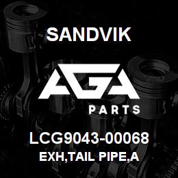 LCG9043-00068 Sandvik EXH,TAIL PIPE,A | AGA Parts