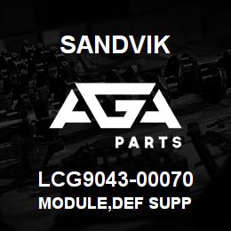 LCG9043-00070 Sandvik MODULE,DEF SUPP | AGA Parts