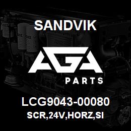 LCG9043-00080 Sandvik SCR,24V,HORZ,SI | AGA Parts