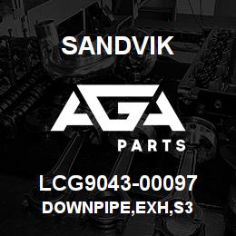 LCG9043-00097 Sandvik DOWNPIPE,EXH,S3 | AGA Parts