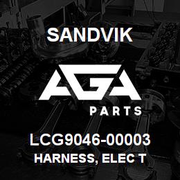 LCG9046-00003 Sandvik HARNESS, ELEC T | AGA Parts