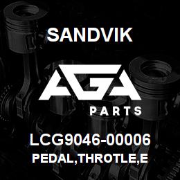 LCG9046-00006 Sandvik PEDAL,THROTLE,E | AGA Parts