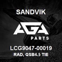 LCG9047-00019 Sandvik RAD, QSB4.5 TIE | AGA Parts