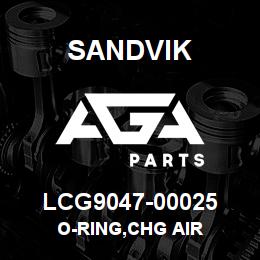 LCG9047-00025 Sandvik O-RING,CHG AIR | AGA Parts