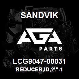 LCG9047-00031 Sandvik REDUCER,ID,2"-1 | AGA Parts