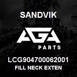 LCG904700062001 Sandvik FILL NECK EXTEN | AGA Parts