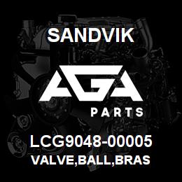 LCG9048-00005 Sandvik VALVE,BALL,BRAS | AGA Parts