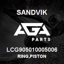 LCG905010005006 Sandvik RING,PISTON | AGA Parts