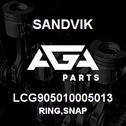 LCG905010005013 Sandvik RING,SNAP | AGA Parts