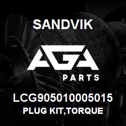 LCG905010005015 Sandvik PLUG KIT,TORQUE | AGA Parts