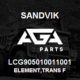 LCG905010011001 Sandvik ELEMENT,TRANS F | AGA Parts