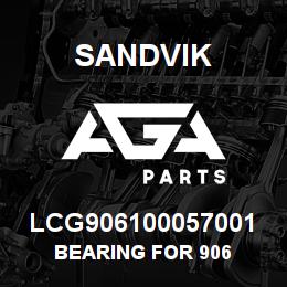 LCG906100057001 Sandvik BEARING FOR 906 | AGA Parts