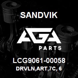 LCG9061-00058 Sandvik DRVLN,ART,7C, 6 | AGA Parts