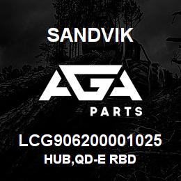 LCG906200001025 Sandvik HUB,QD-E RBD | AGA Parts