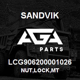 LCG906200001026 Sandvik NUT,LOCK,MT | AGA Parts