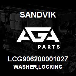 LCG906200001027 Sandvik WASHER,LOCKING | AGA Parts
