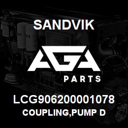 LCG906200001078 Sandvik COUPLING,PUMP D | AGA Parts