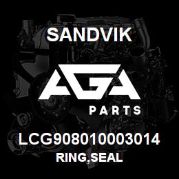 LCG908010003014 Sandvik RING,SEAL | AGA Parts