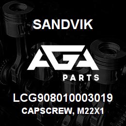 LCG908010003019 Sandvik CAPSCREW, M22X1 | AGA Parts