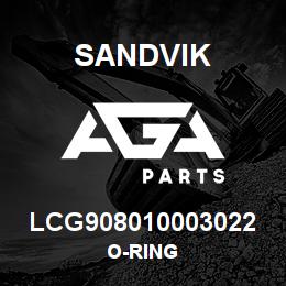 LCG908010003022 Sandvik O-RING | AGA Parts