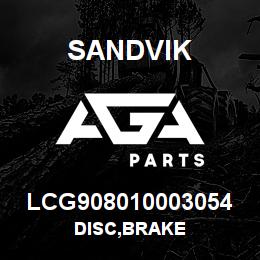 LCG908010003054 Sandvik DISC,BRAKE | AGA Parts